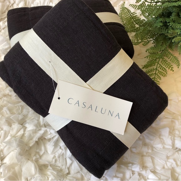 Casaluna Bedding New Pair Casaluna Pillow Shams Linen Blend